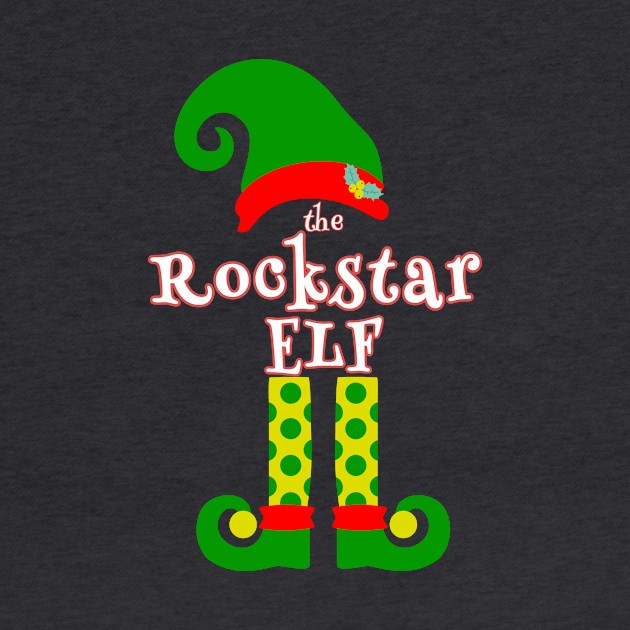 The Rockstar Elf Family Matching Christmas 2020 Gift  by NiftyGiggles